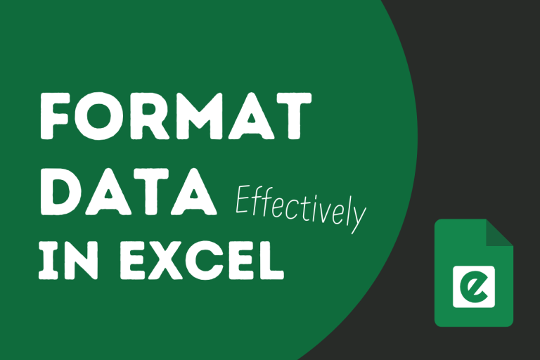 How to Format Data in Excel Effectively: A Comprehensive Guide - ExcelCombo